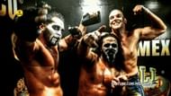 Sam Adonis (far right) with The Guerrillas of Destiny